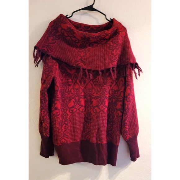 Knox Rose Sweaters - Knox Rose Red Red Sweater Size XXL